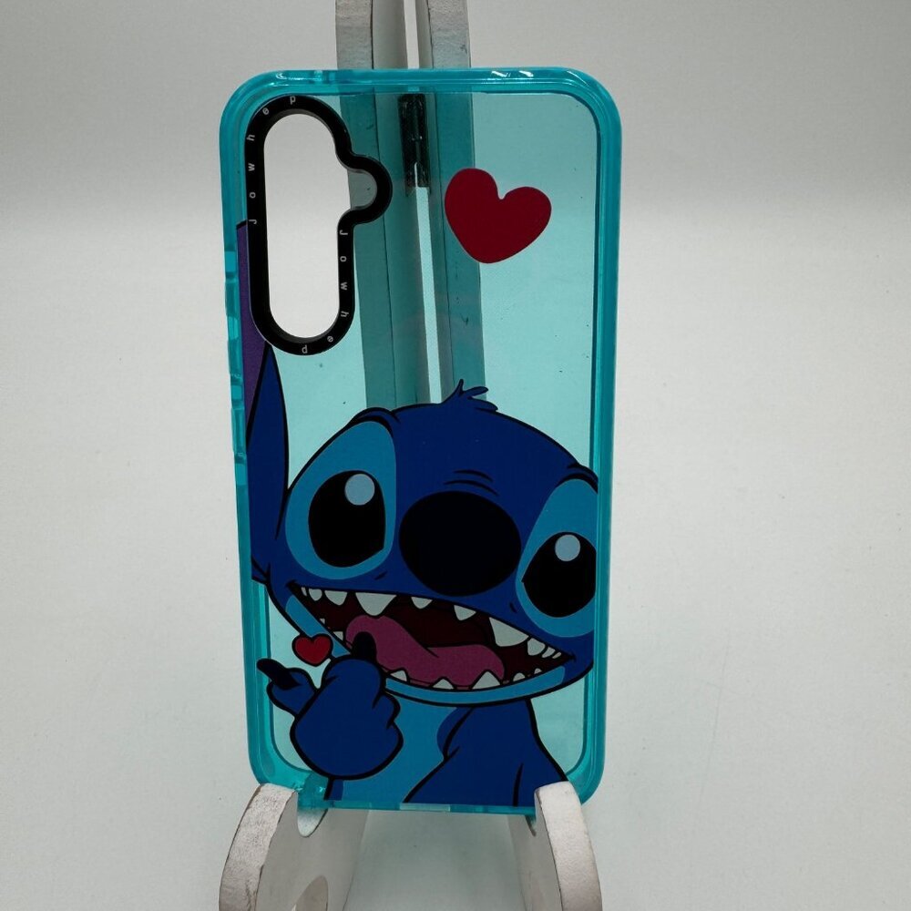 Jowhep Galaxy S22 cell phone case blue Disney Stitch so cute